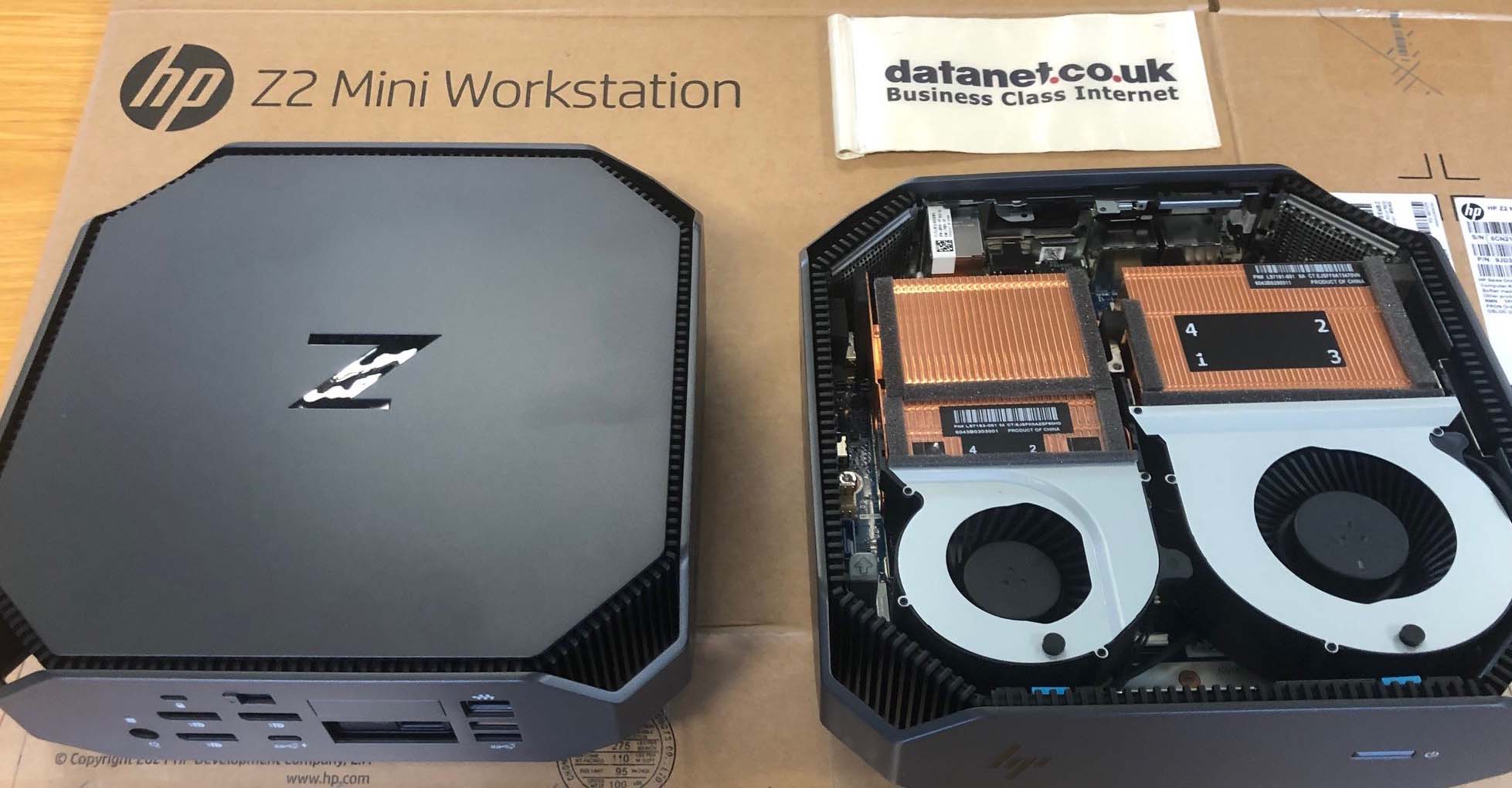 close up of the Z2 mini workstation